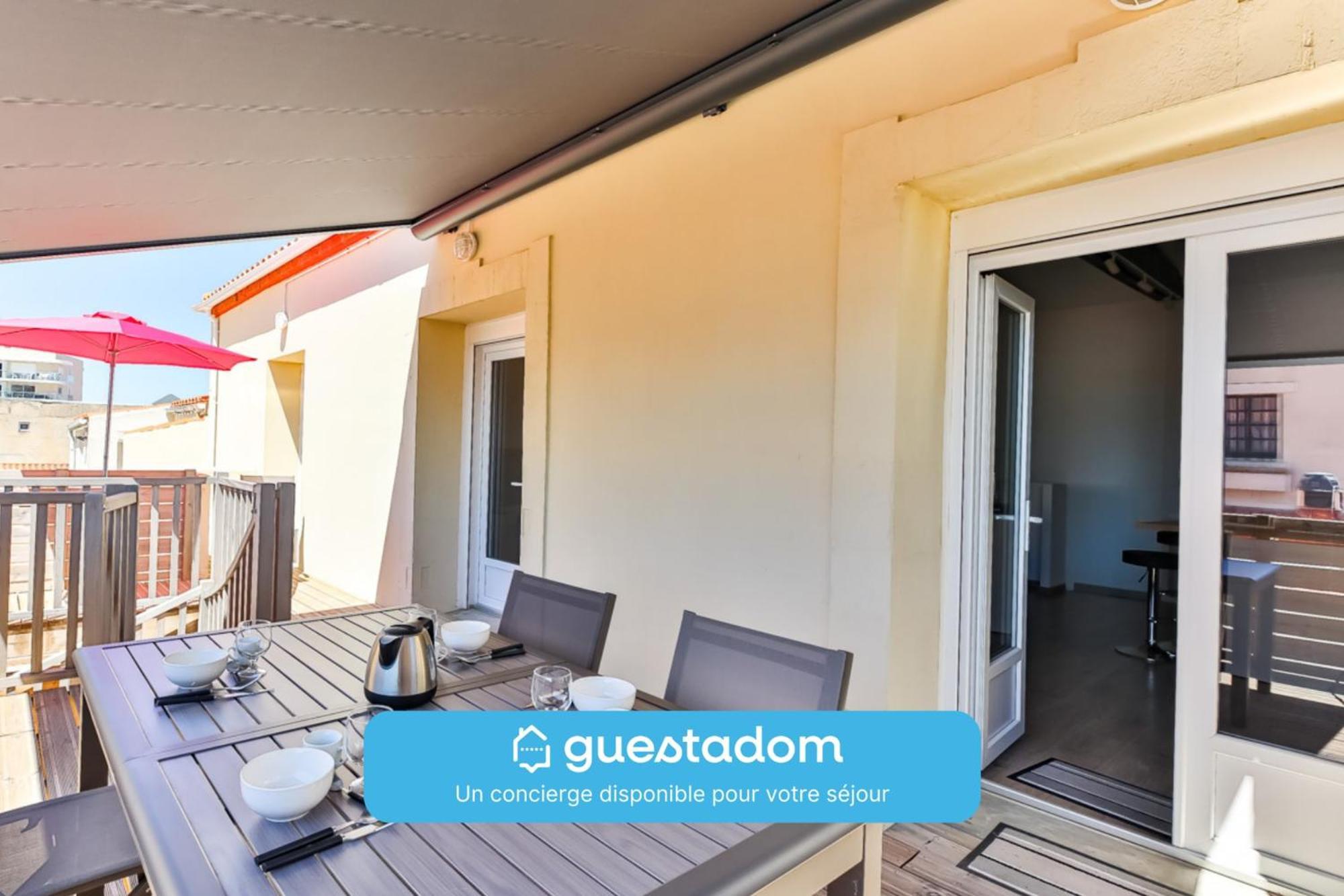 Cote Plage - Vue Mer - Terrasse سان جان دي مونت المظهر الخارجي الصورة